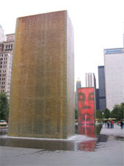 Millenium Park fountain